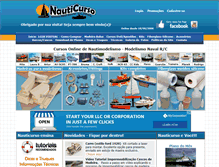 Tablet Screenshot of nauticurso.com.br